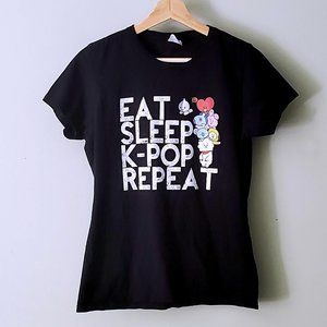 Eat Sleep K-Pop Repeat Tshirt